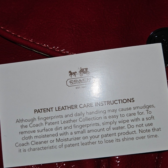 Coach Clutch patent leather Red Clutch/wristlet - Picture 9 of 9